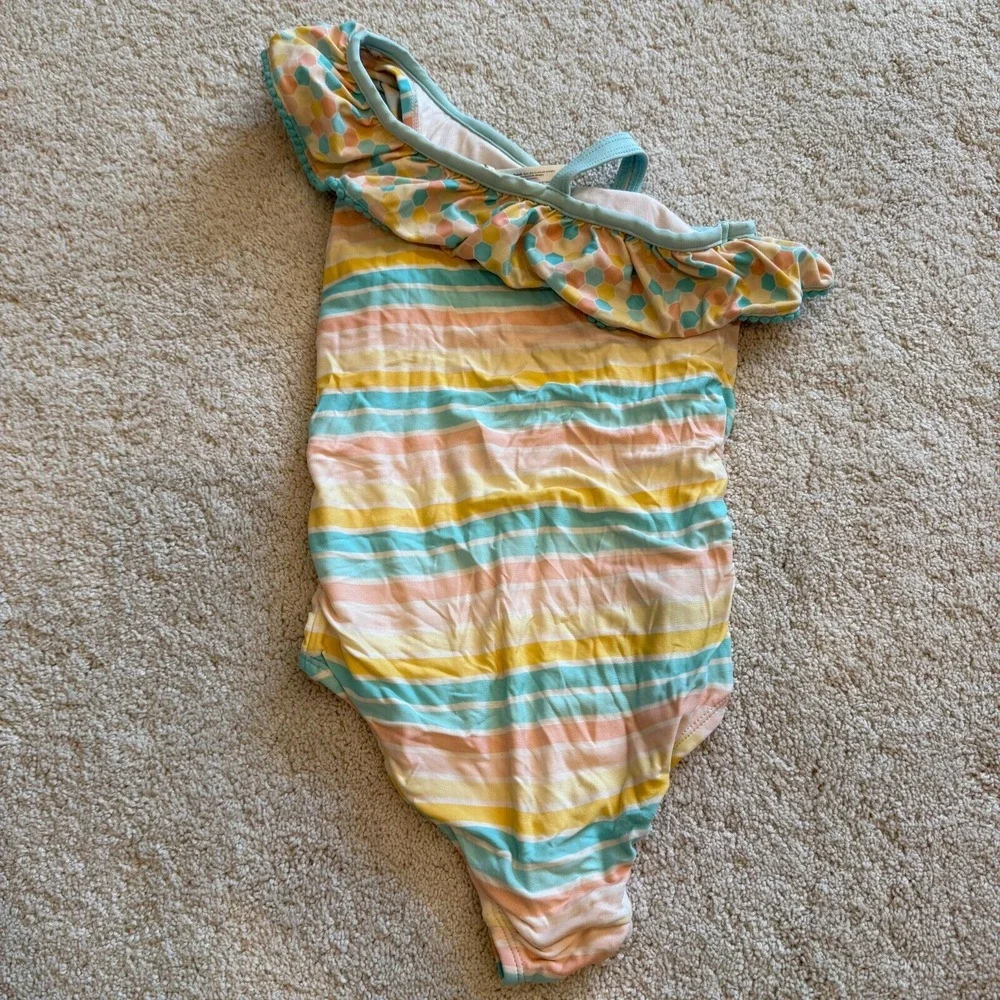 Matilda Jane Dream Chasers‎ Lollipop Lines Swimsuit Bathing Suit Girls 8 #3171